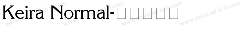 Keira Normal字体转换